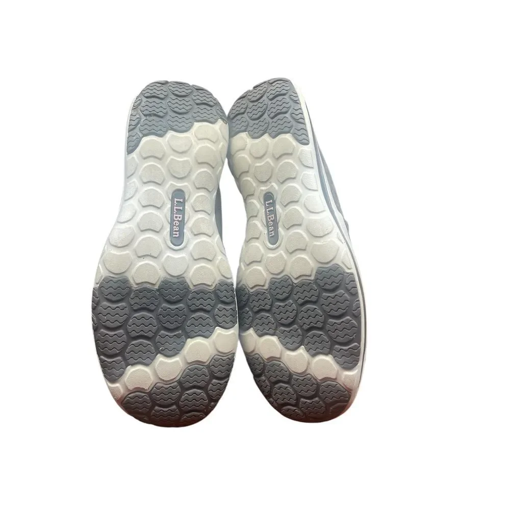 L.L.Bean Gray Suede Slip On Comfort‎ Shoes Casual Walking Flats